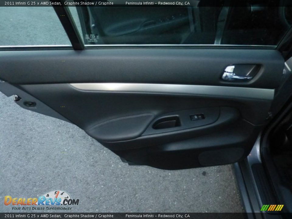 2011 Infiniti G 25 x AWD Sedan Graphite Shadow / Graphite Photo #22