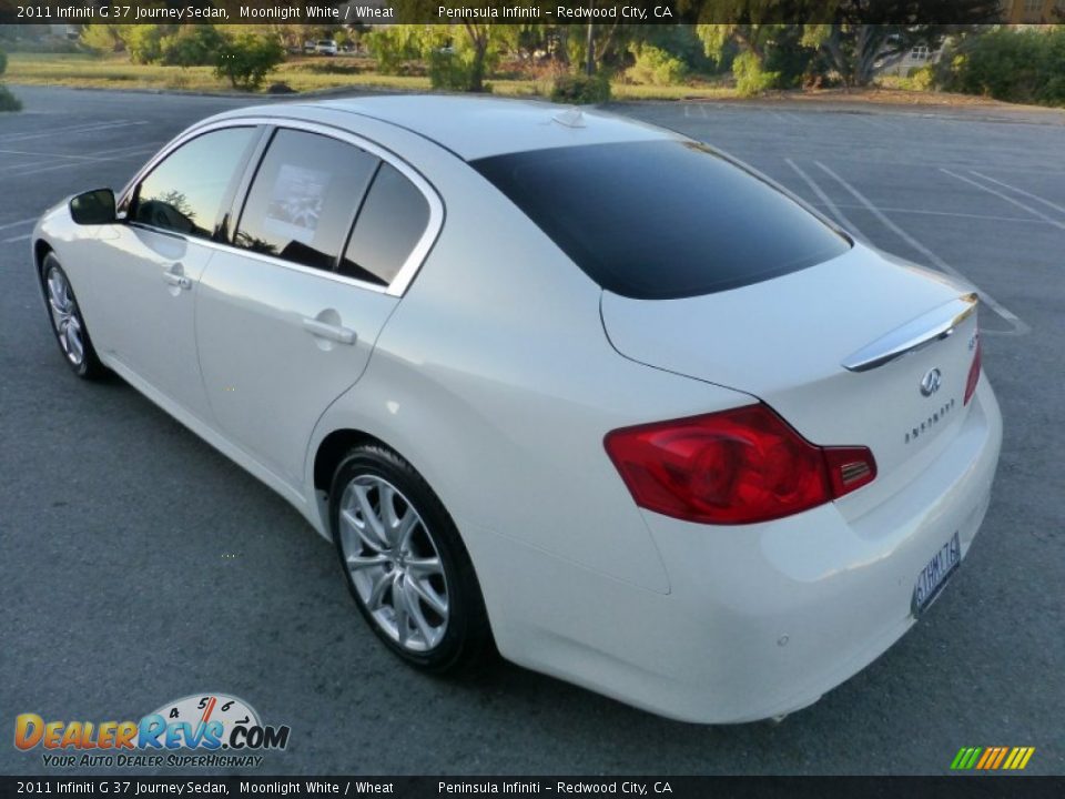 2011 Infiniti G 37 Journey Sedan Moonlight White / Wheat Photo #4