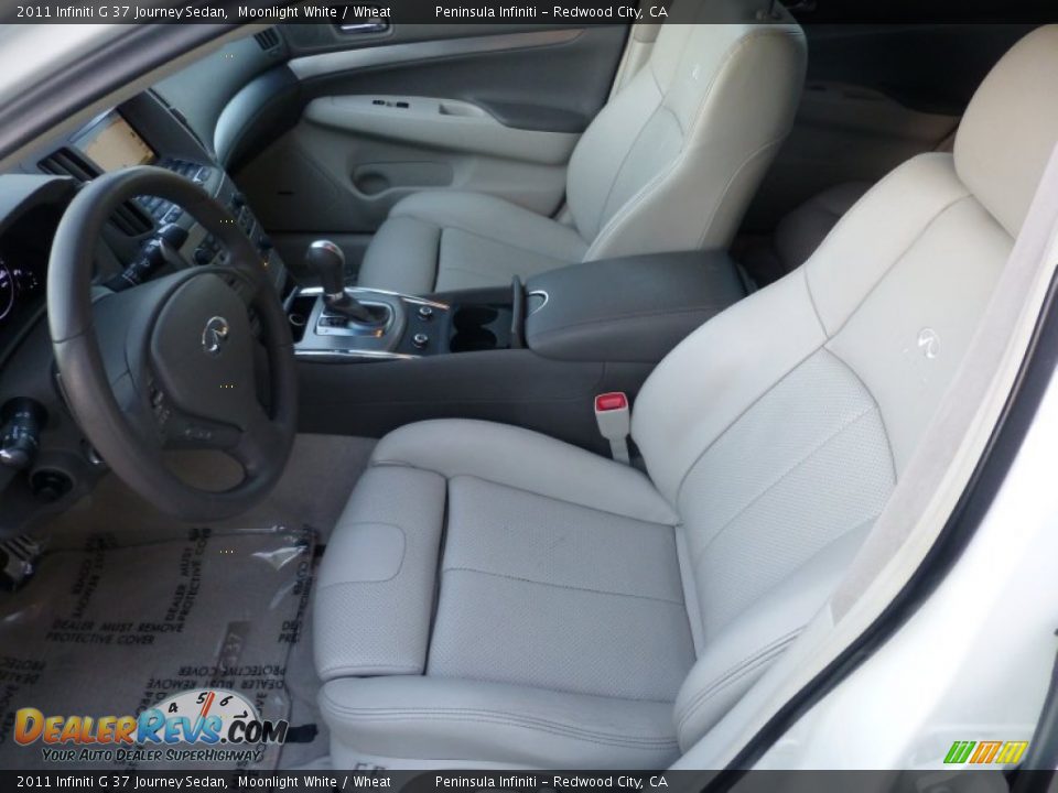 2011 Infiniti G 37 Journey Sedan Moonlight White / Wheat Photo #6