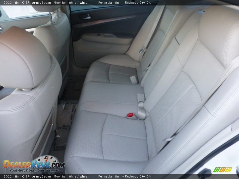 2011 Infiniti G 37 Journey Sedan Moonlight White / Wheat Photo #7