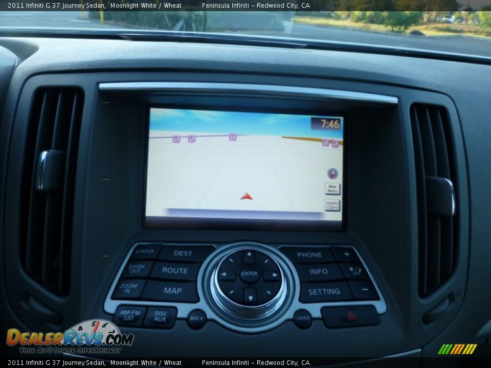 2011 Infiniti G 37 Journey Sedan Moonlight White / Wheat Photo #9