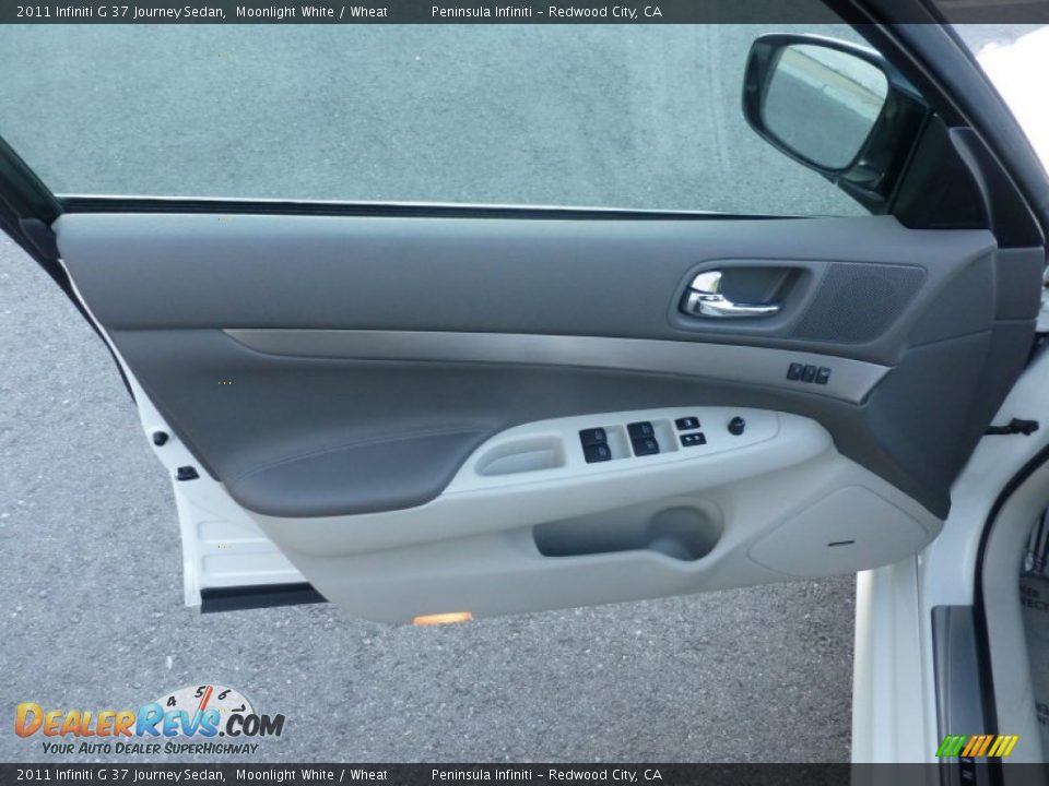 2011 Infiniti G 37 Journey Sedan Moonlight White / Wheat Photo #19
