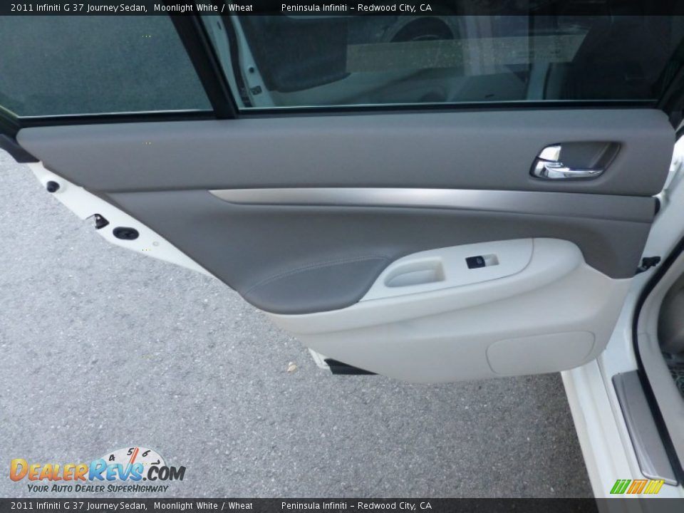 2011 Infiniti G 37 Journey Sedan Moonlight White / Wheat Photo #20
