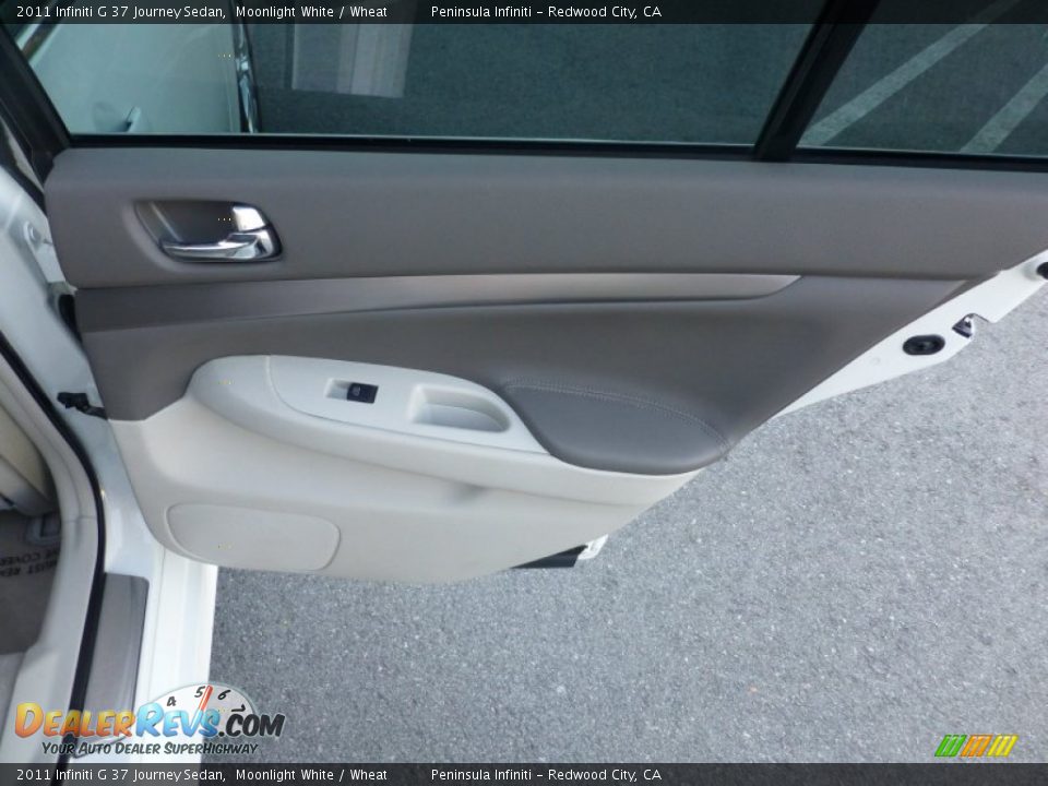 2011 Infiniti G 37 Journey Sedan Moonlight White / Wheat Photo #22