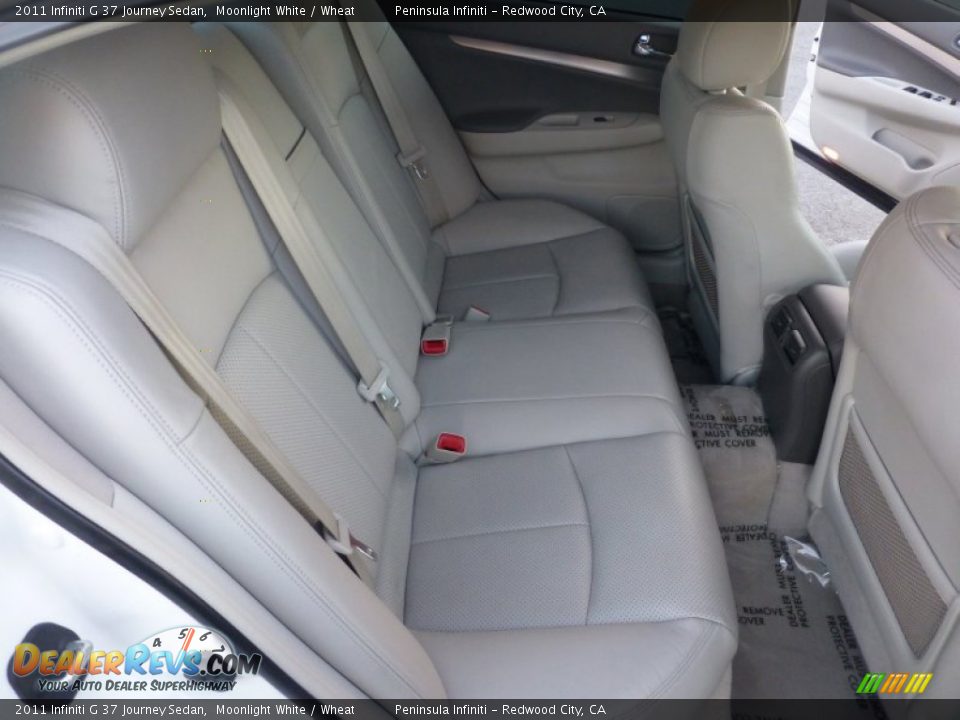 2011 Infiniti G 37 Journey Sedan Moonlight White / Wheat Photo #23