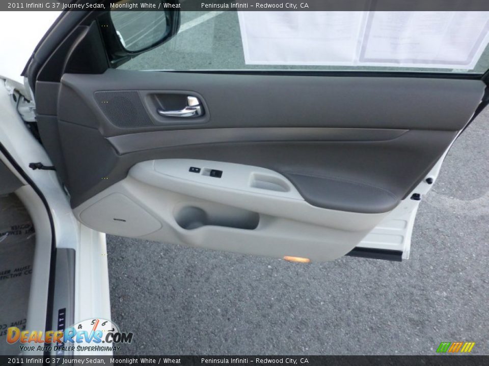 2011 Infiniti G 37 Journey Sedan Moonlight White / Wheat Photo #24