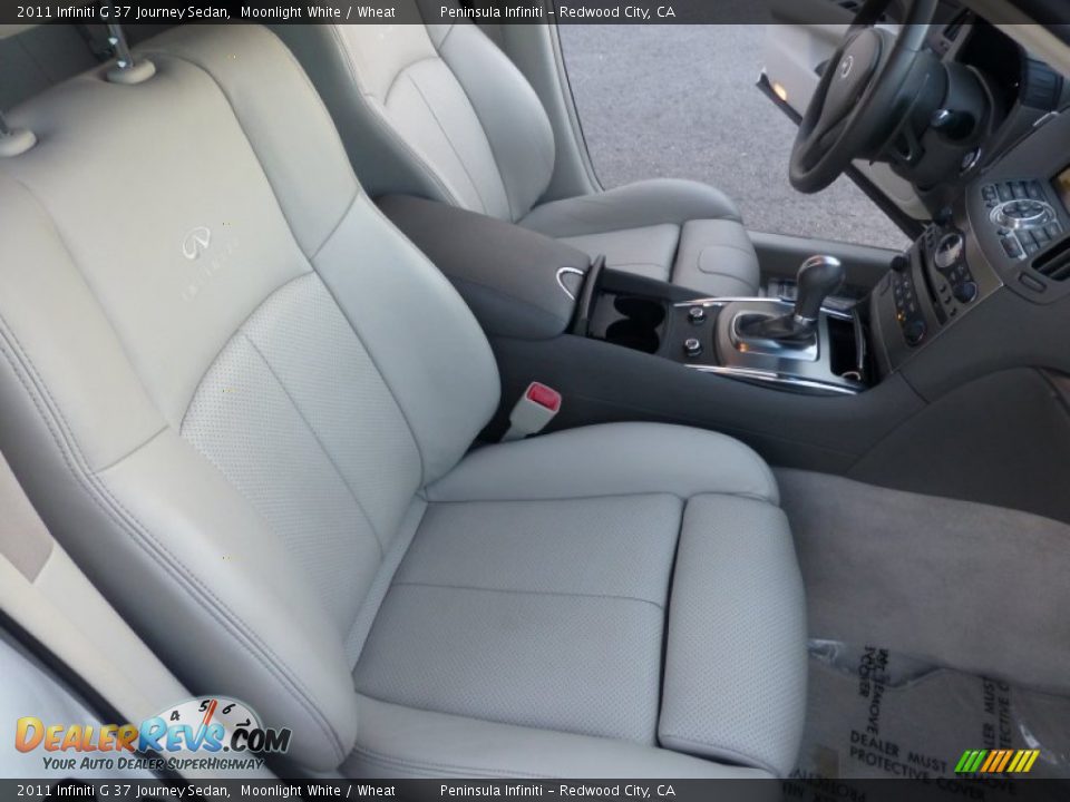 2011 Infiniti G 37 Journey Sedan Moonlight White / Wheat Photo #25