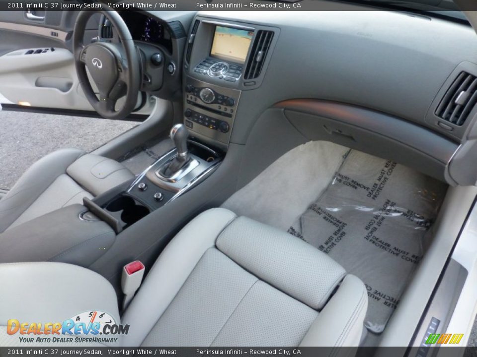 2011 Infiniti G 37 Journey Sedan Moonlight White / Wheat Photo #26