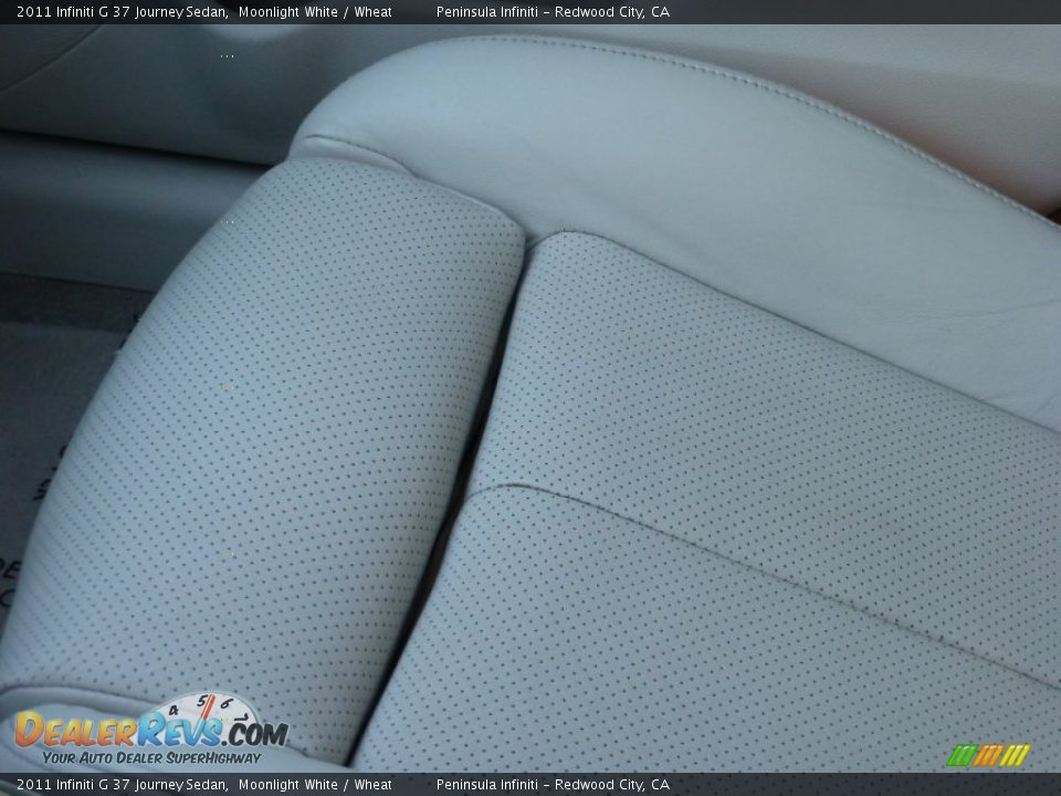 2011 Infiniti G 37 Journey Sedan Moonlight White / Wheat Photo #28