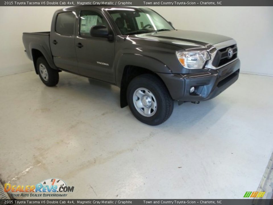 2015 Toyota Tacoma V6 Double Cab 4x4 Magnetic Gray Metallic / Graphite Photo #2