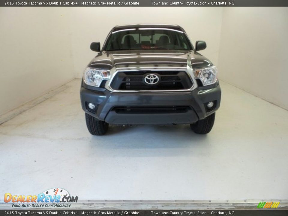 2015 Toyota Tacoma V6 Double Cab 4x4 Magnetic Gray Metallic / Graphite Photo #3