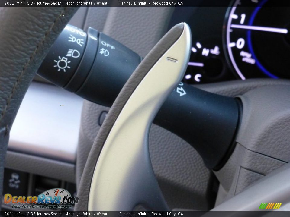 2011 Infiniti G 37 Journey Sedan Moonlight White / Wheat Photo #31