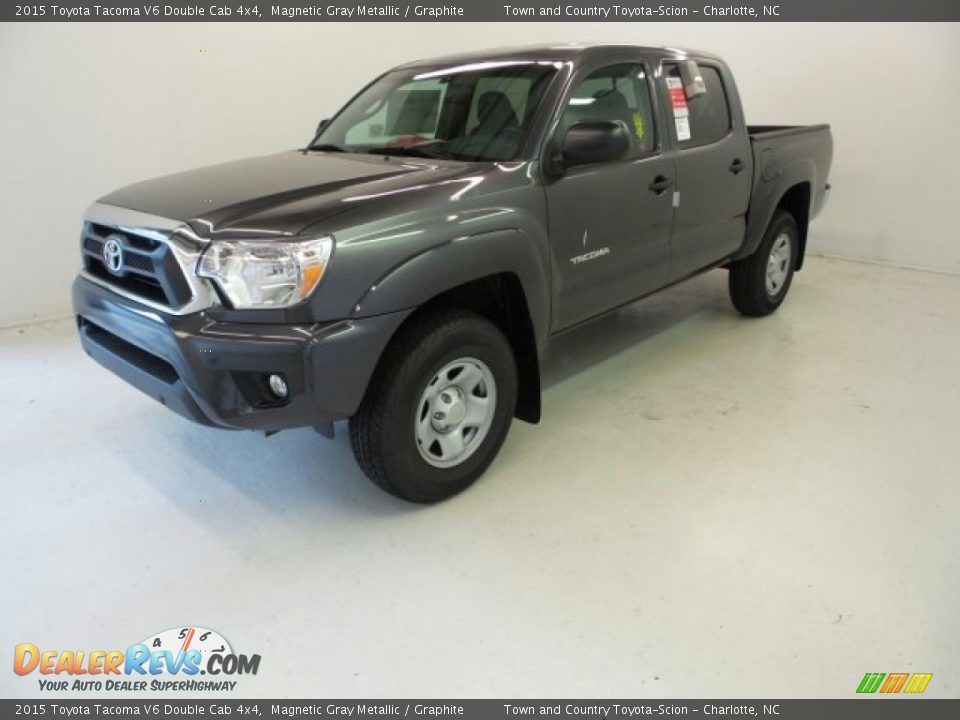 2015 Toyota Tacoma V6 Double Cab 4x4 Magnetic Gray Metallic / Graphite Photo #7