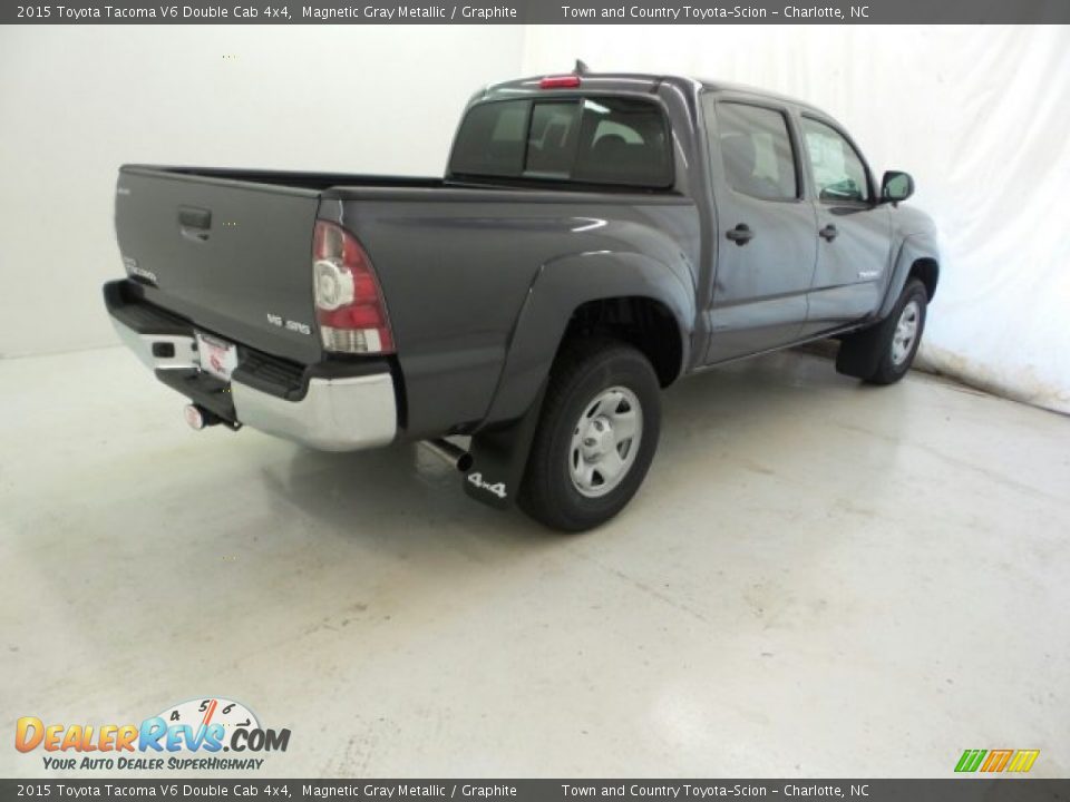 2015 Toyota Tacoma V6 Double Cab 4x4 Magnetic Gray Metallic / Graphite Photo #11