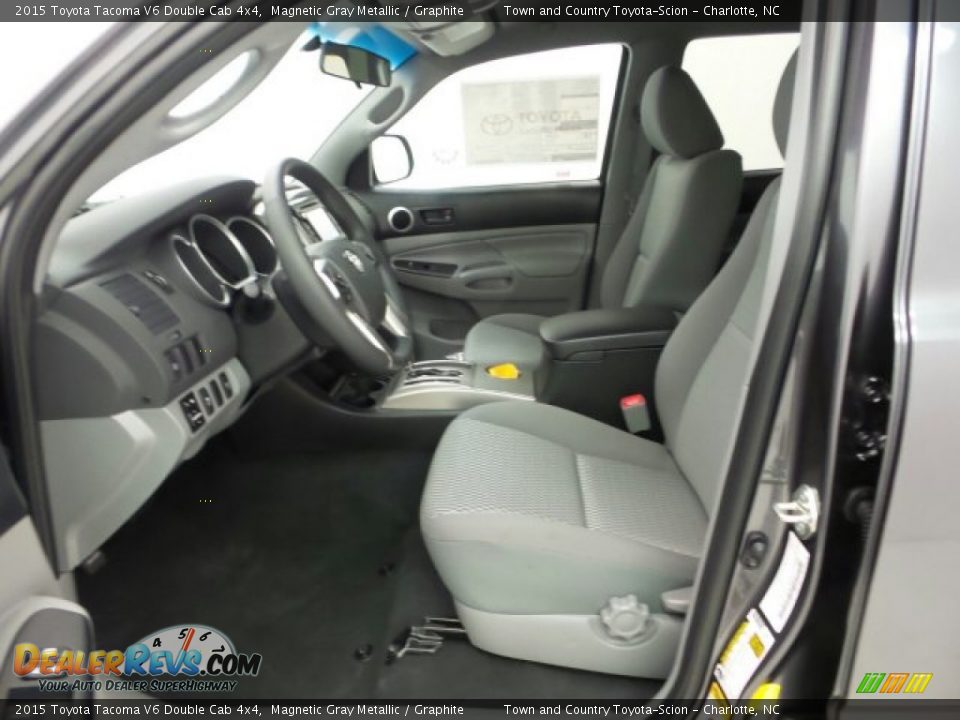 2015 Toyota Tacoma V6 Double Cab 4x4 Magnetic Gray Metallic / Graphite Photo #13