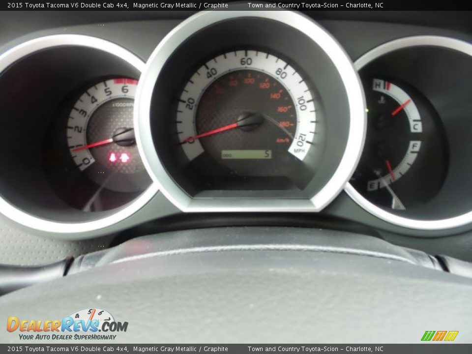 2015 Toyota Tacoma V6 Double Cab 4x4 Magnetic Gray Metallic / Graphite Photo #19