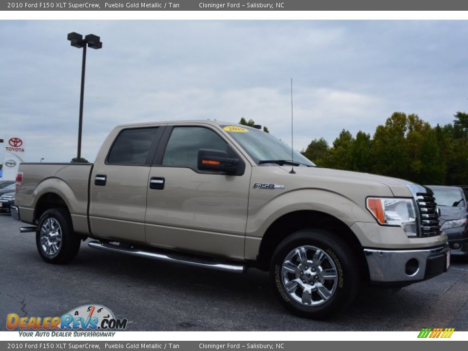 2010 Ford F150 XLT SuperCrew Pueblo Gold Metallic / Tan Photo #1