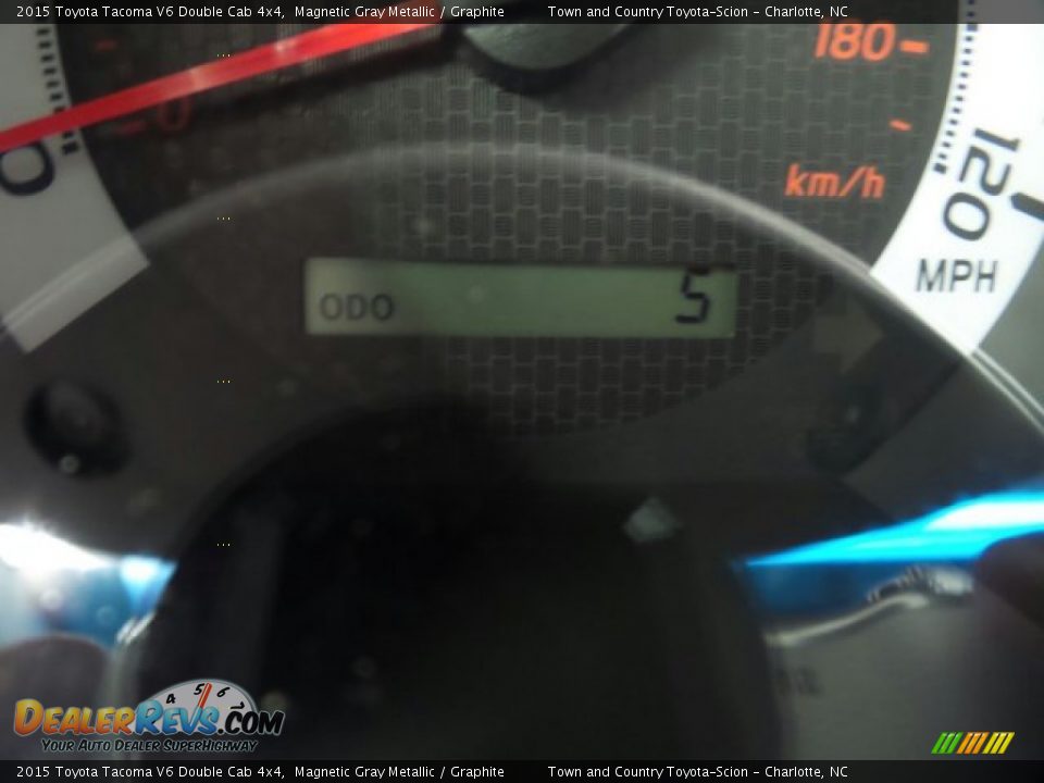 2015 Toyota Tacoma V6 Double Cab 4x4 Magnetic Gray Metallic / Graphite Photo #20