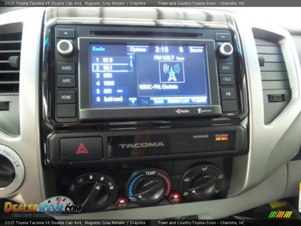 2015 Toyota Tacoma V6 Double Cab 4x4 Magnetic Gray Metallic / Graphite Photo #21