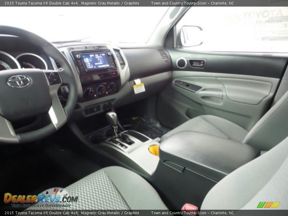 2015 Toyota Tacoma V6 Double Cab 4x4 Magnetic Gray Metallic / Graphite Photo #23