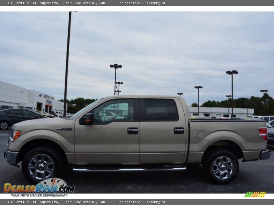 2010 Ford F150 XLT SuperCrew Pueblo Gold Metallic / Tan Photo #6