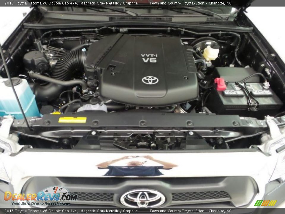 2015 Toyota Tacoma V6 Double Cab 4x4 Magnetic Gray Metallic / Graphite Photo #25