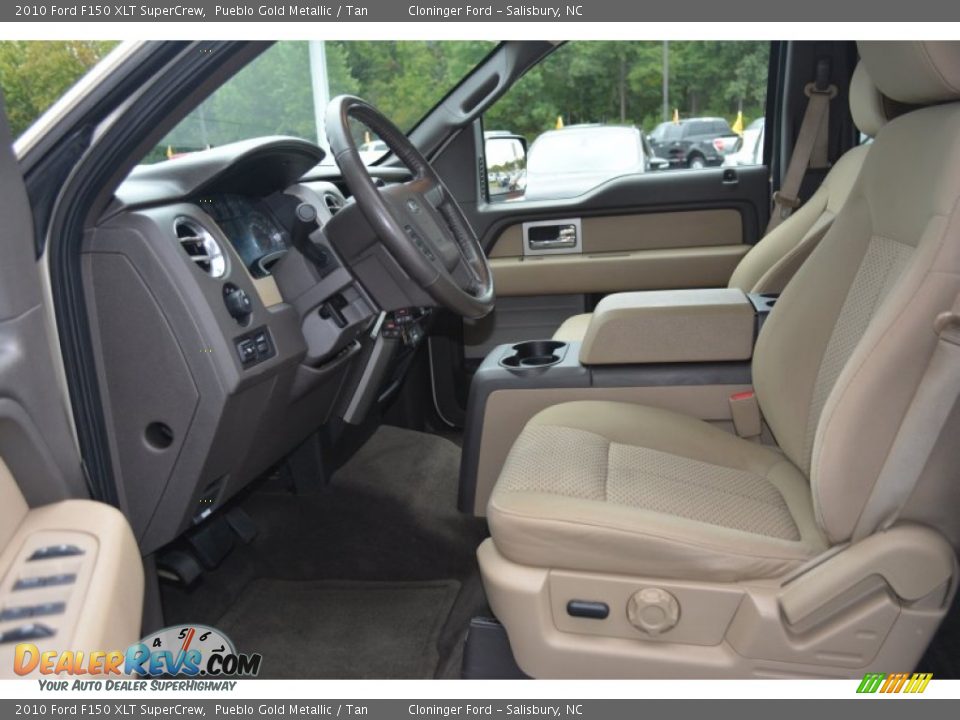 2010 Ford F150 XLT SuperCrew Pueblo Gold Metallic / Tan Photo #9