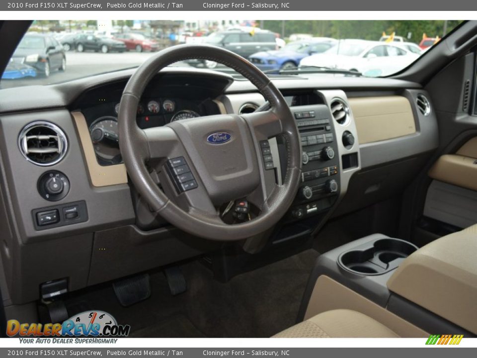 2010 Ford F150 XLT SuperCrew Pueblo Gold Metallic / Tan Photo #10