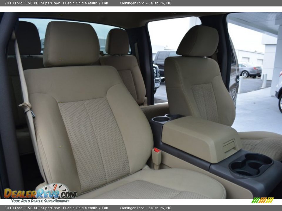 2010 Ford F150 XLT SuperCrew Pueblo Gold Metallic / Tan Photo #15