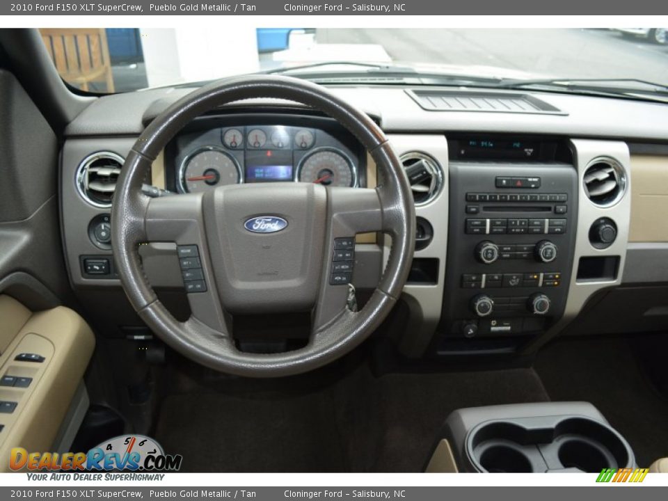 2010 Ford F150 XLT SuperCrew Pueblo Gold Metallic / Tan Photo #19