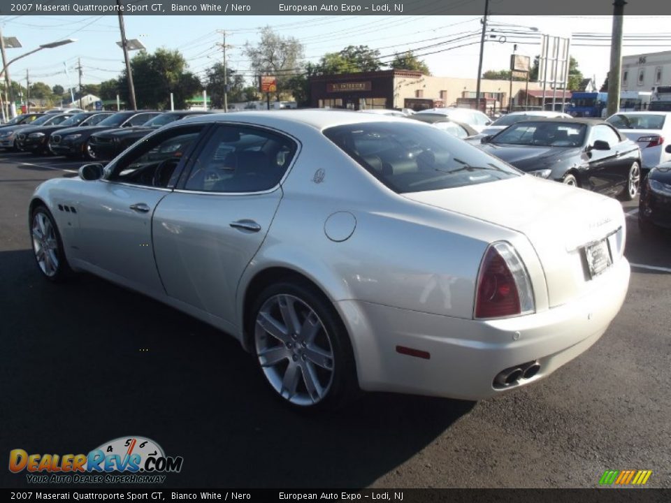 2007 Maserati Quattroporte Sport GT Bianco White / Nero Photo #3