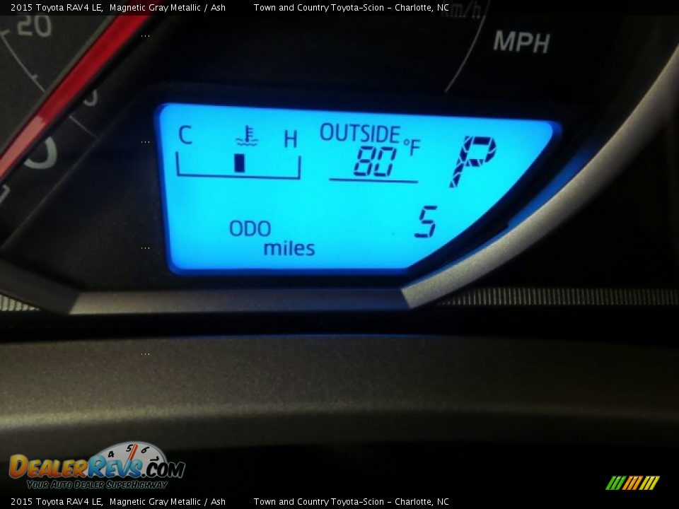 2015 Toyota RAV4 LE Magnetic Gray Metallic / Ash Photo #20
