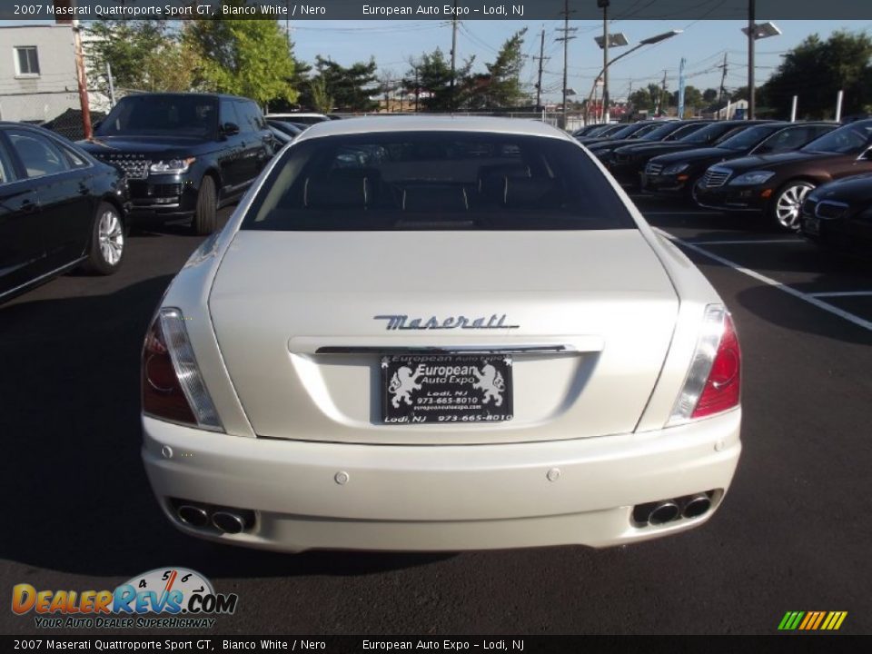 2007 Maserati Quattroporte Sport GT Bianco White / Nero Photo #5