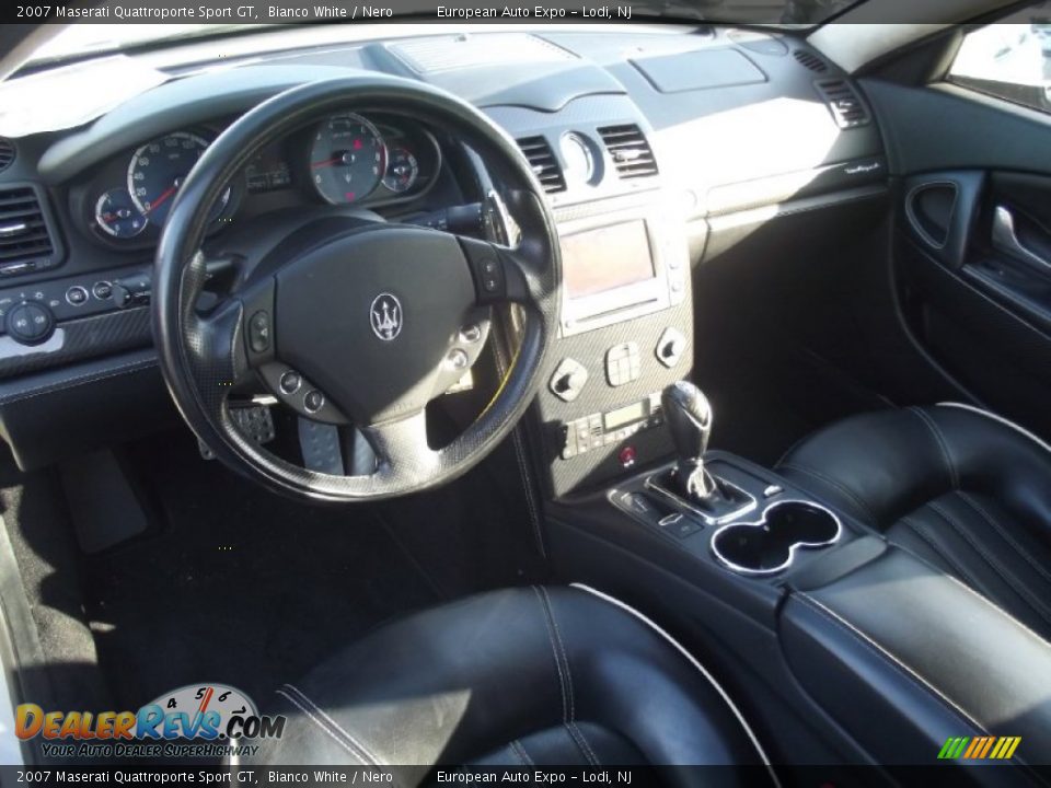 2007 Maserati Quattroporte Sport GT Bianco White / Nero Photo #8