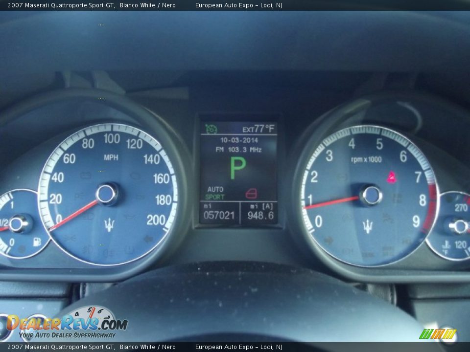 2007 Maserati Quattroporte Sport GT Bianco White / Nero Photo #24
