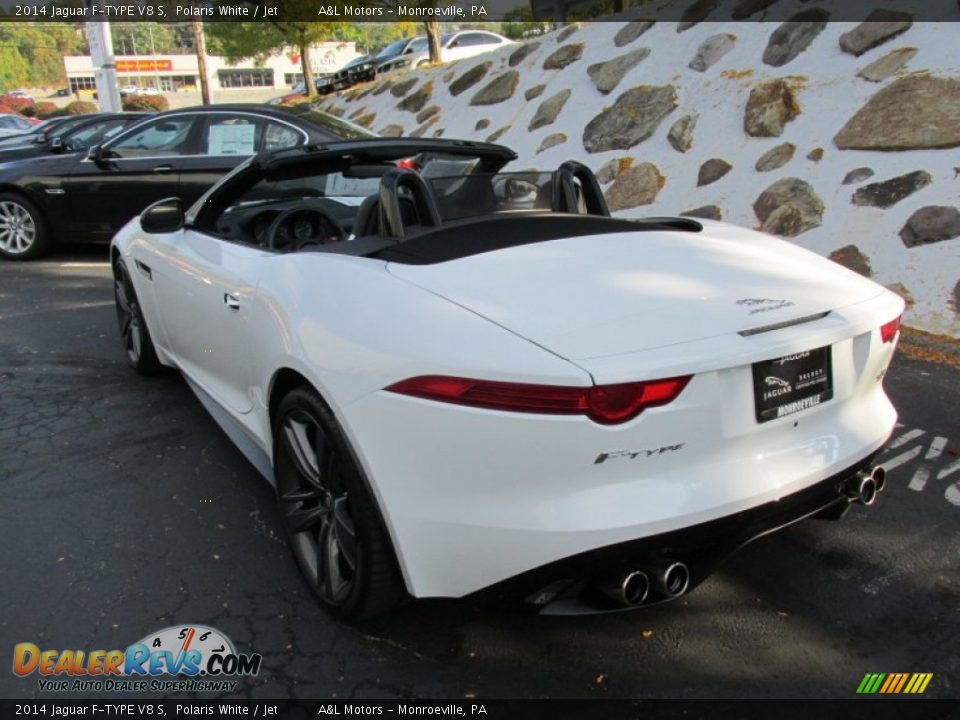 2014 Jaguar F-TYPE V8 S Polaris White / Jet Photo #4
