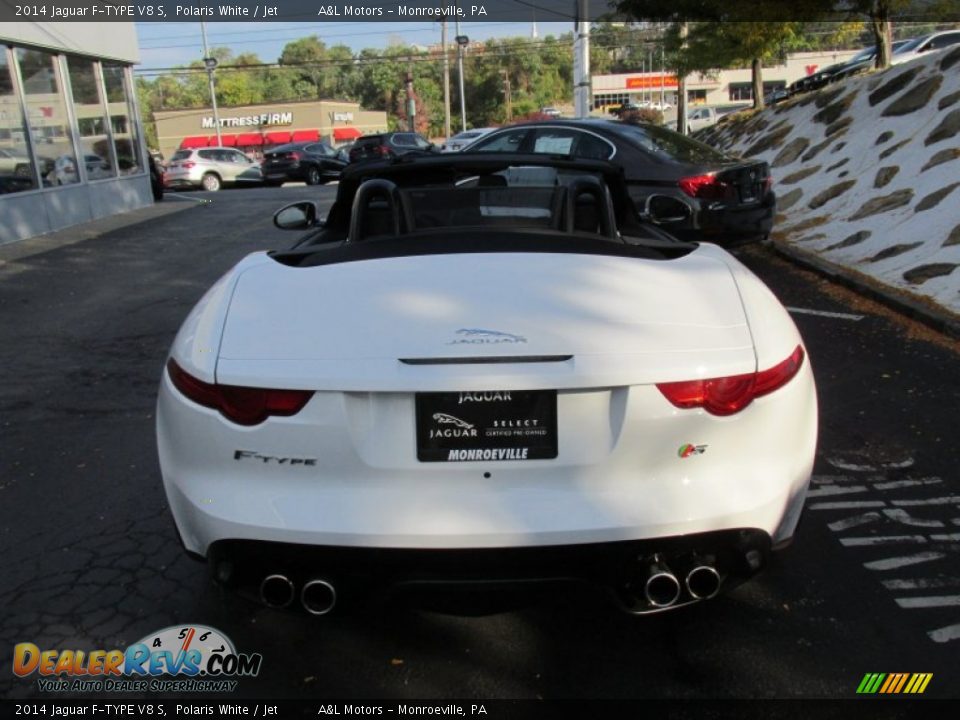 2014 Jaguar F-TYPE V8 S Polaris White / Jet Photo #5