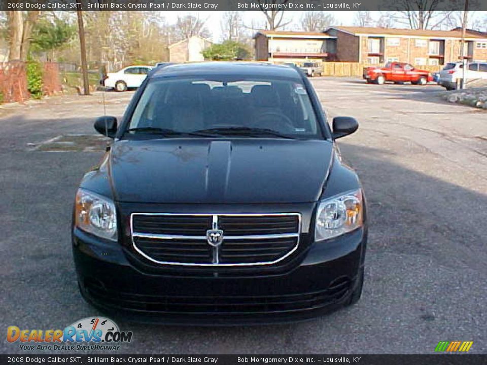 2008 Dodge Caliber SXT Brilliant Black Crystal Pearl / Dark Slate Gray Photo #2