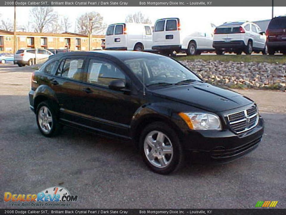 2008 Dodge Caliber SXT Brilliant Black Crystal Pearl / Dark Slate Gray Photo #3