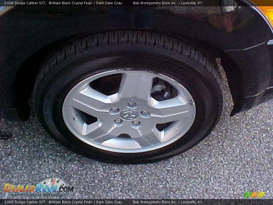 2008 Dodge Caliber SXT Brilliant Black Crystal Pearl / Dark Slate Gray Photo #4