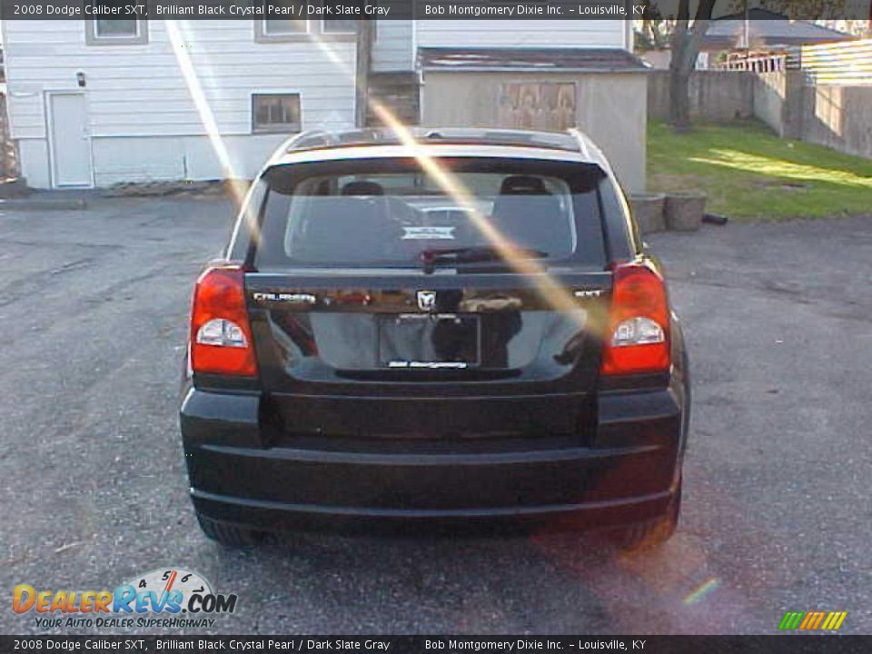 2008 Dodge Caliber SXT Brilliant Black Crystal Pearl / Dark Slate Gray Photo #7