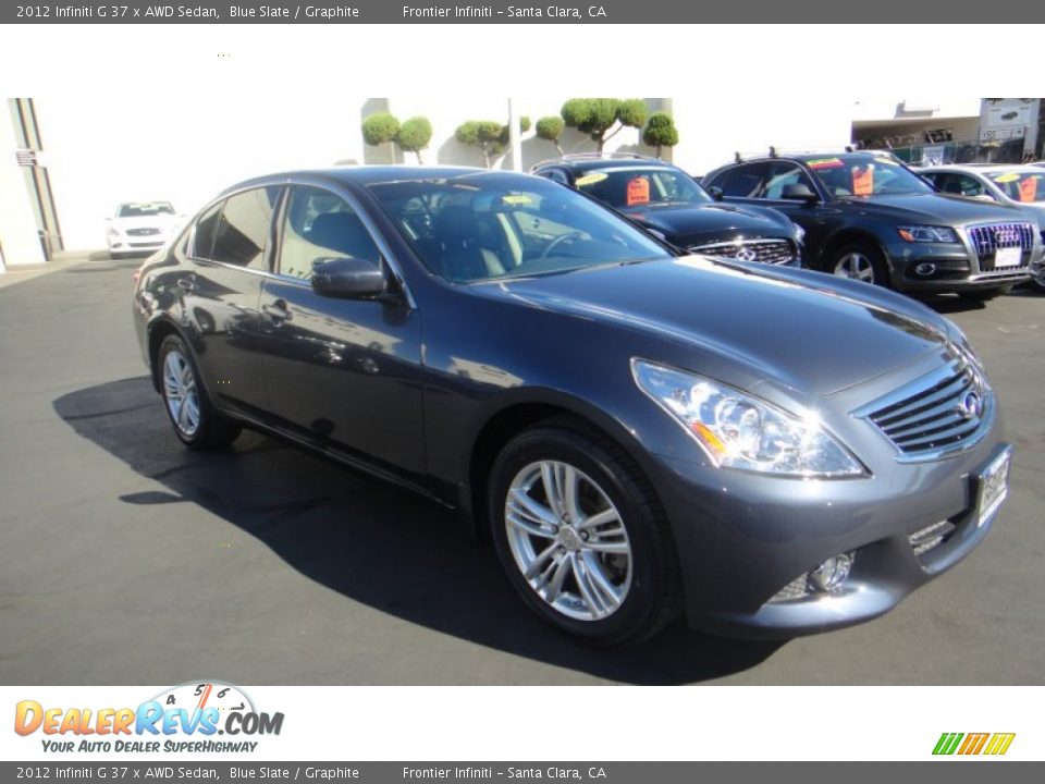 2012 Infiniti G 37 x AWD Sedan Blue Slate / Graphite Photo #1