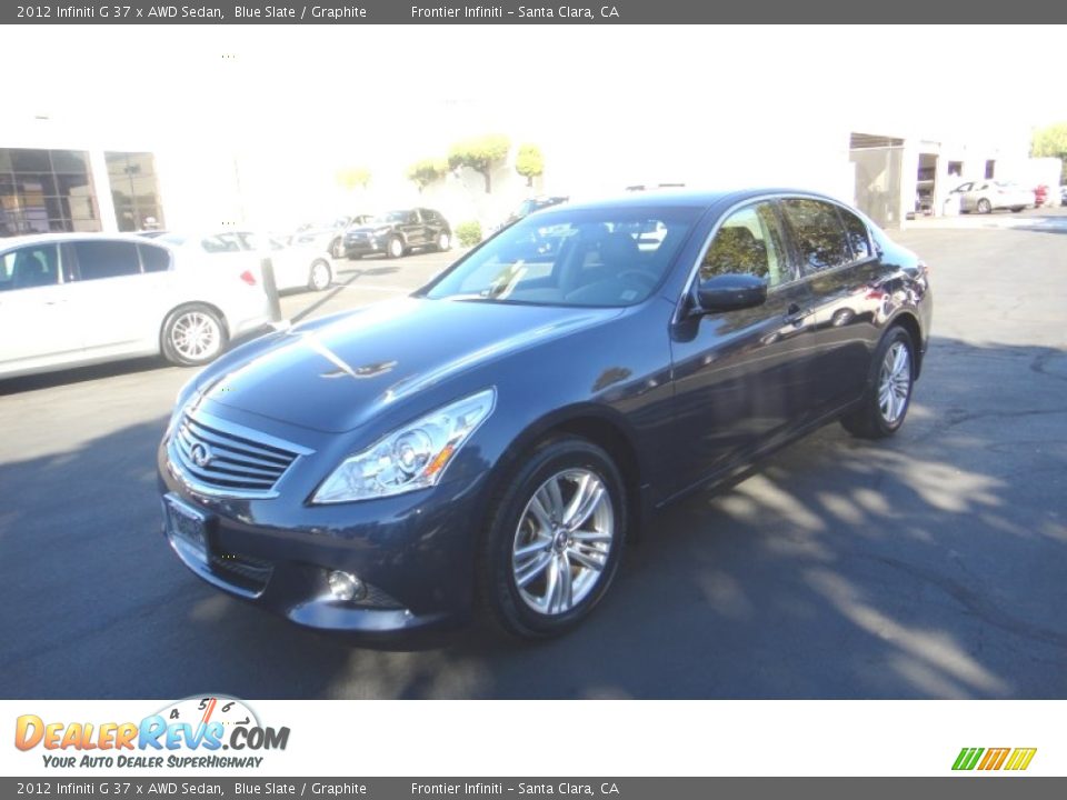 2012 Infiniti G 37 x AWD Sedan Blue Slate / Graphite Photo #2