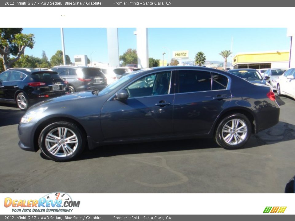 2012 Infiniti G 37 x AWD Sedan Blue Slate / Graphite Photo #3
