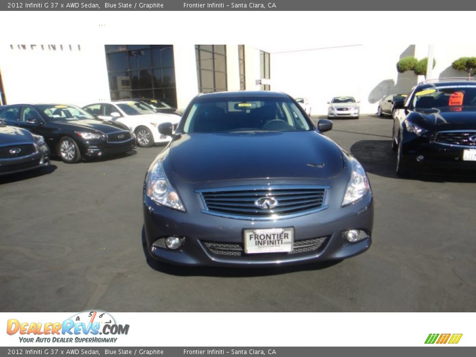 2012 Infiniti G 37 x AWD Sedan Blue Slate / Graphite Photo #4