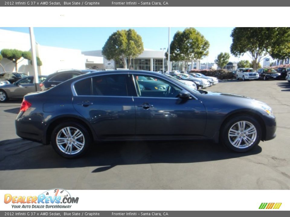 2012 Infiniti G 37 x AWD Sedan Blue Slate / Graphite Photo #5