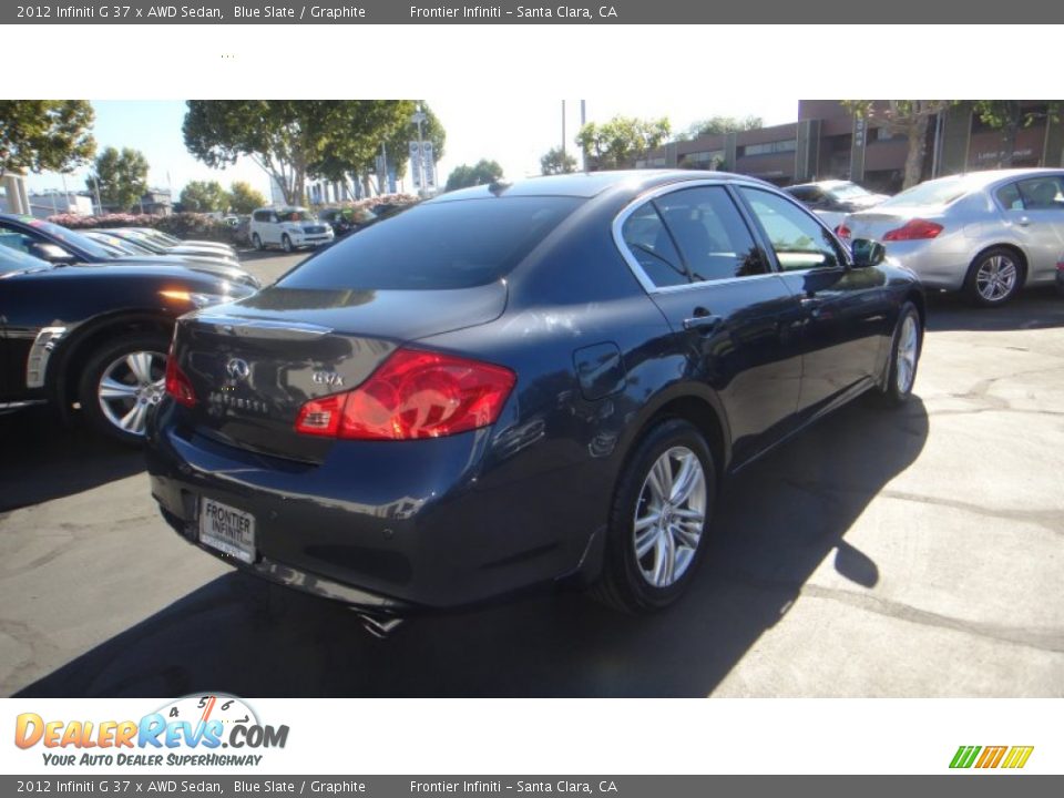 2012 Infiniti G 37 x AWD Sedan Blue Slate / Graphite Photo #6