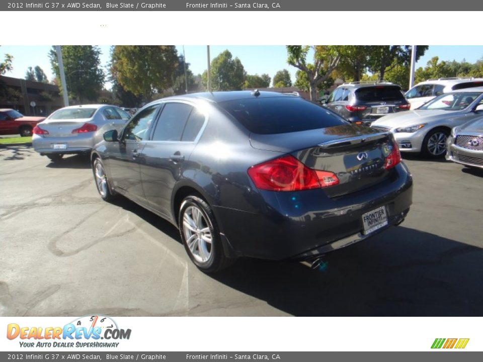 2012 Infiniti G 37 x AWD Sedan Blue Slate / Graphite Photo #7