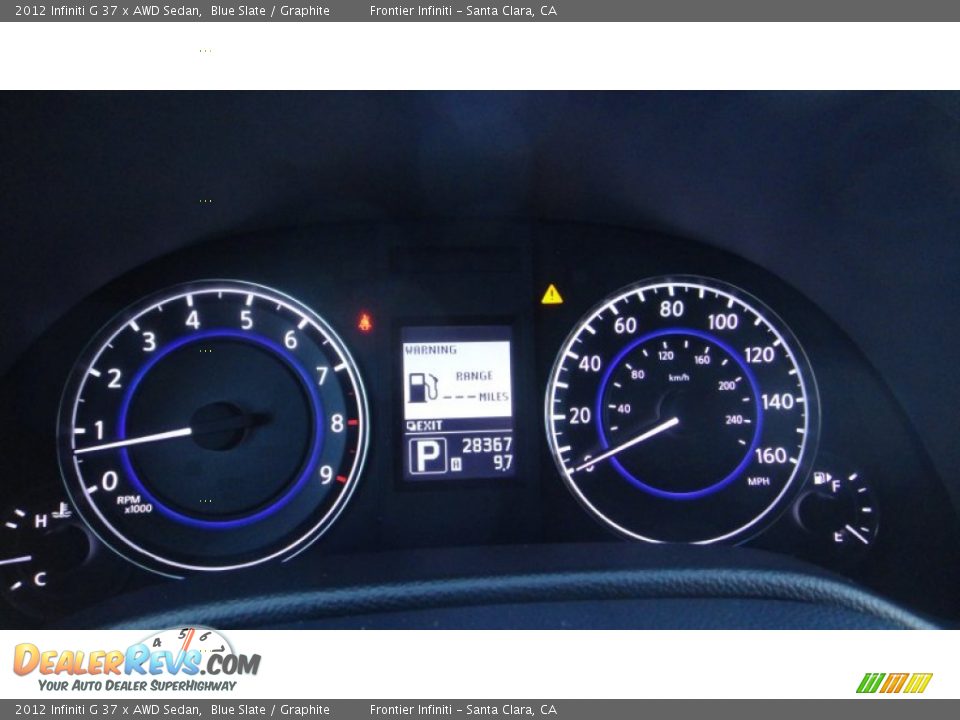 2012 Infiniti G 37 x AWD Sedan Blue Slate / Graphite Photo #8