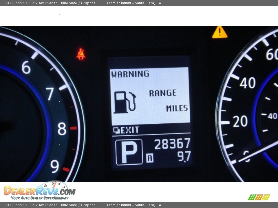 2012 Infiniti G 37 x AWD Sedan Blue Slate / Graphite Photo #9